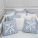 Детское постельное белье "Ривьера" для овальной и прямоугольной кроватки - Голубой