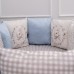 Детское постельное белье "Кролик Лаппин"  для овальной и прямоугольной кроватки - Голубой