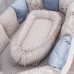Детское постельное белье "Кролик Лаппин"  для овальной и прямоугольной кроватки - Голубой