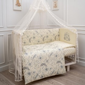 Комплект детского постельного белья для прямоугольной кроватки Lapetti "Райский сад" 120*60