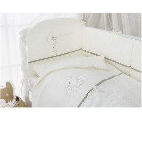 Комплект постельного белья в кроватку "Le petit bebe" 3 предмета-Олива