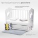Детская кровать Nuovita Cute Bear swing - Белый (поперечный маятник)