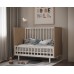 Детская кроватка для новорожденных на маятнике Cambridge белый/дуб