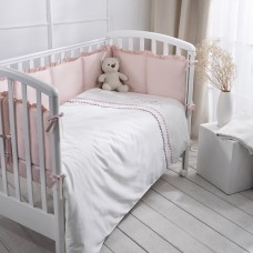 Комплект в кроватку Perina Toys Sateen 6-пр - Розовый