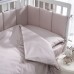 Комплект в кроватку Perina Teddy Sateen Collection 6 пр серый